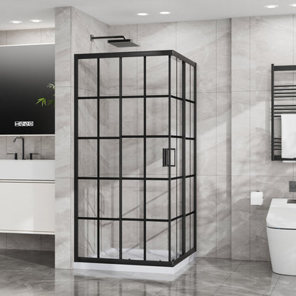 Goodyo Corner Shower Door - 36" D x 36" W x 72" H