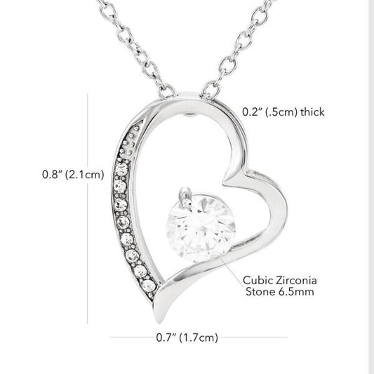 Personalized Couple Forever Love Necklace - Gift For Wife From Husband