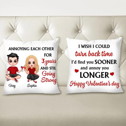 Personalized Pillow Cover Cushion Cover - Gifts for Couples, Lovers, Husband and Wife - Annoying Couple