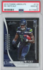 Graded 2019 Panini Absolute DK Metcalf #114 Rookie RC Football Card PSA 10 Gem Mint