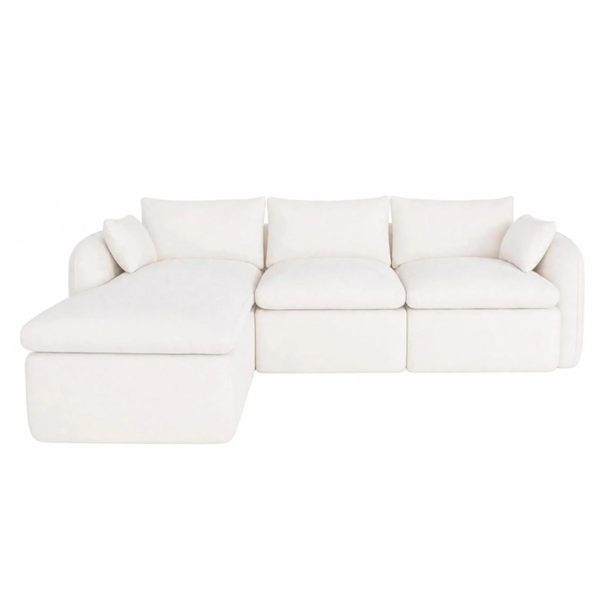 Fully Sponge Compressed Sectional Sofa