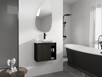 24" Wall-Mounted Bathroom Vanity