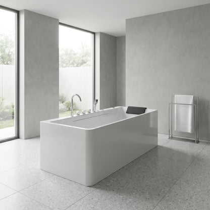 67-Inch Single-Person Luxury Whirlpool Bathtub