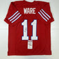 Autographed/Signed Andre Ware 89 Heisman Houston Red College Football Jersey JSA COA
