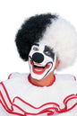 Black & White Deluxe Clown Wig