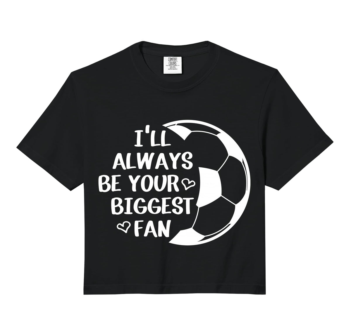 Ill Always Be Your Biggest Fan Soccer Mom Hoodie - Minimalist Print Unisex