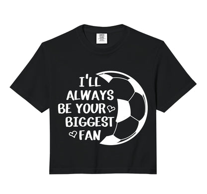 Ill Always Be Your Biggest Fan Soccer Mom Hoodie - Minimalist Print Unisex