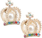 Faux Fur Pom Pom Tassel Drop Dangle Earrings Set