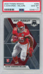 Graded 2020 Panini Mosaic Clyde Edwards-Helaire #266 Rookie RC Football Card PSA 10 Gem Mint