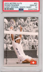 Graded 2003 Netpro Elite Roger Federer #E3 Event Edition White Shirt Rookie RC Tennis Card PSA 10 Gem Mint