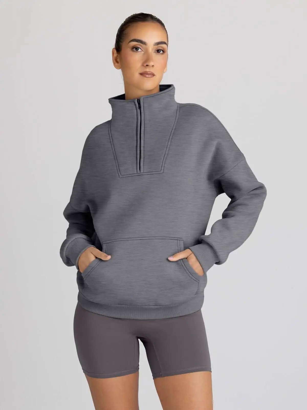 Oversized Half Zip Sweatshirt Cozy by Love Salve