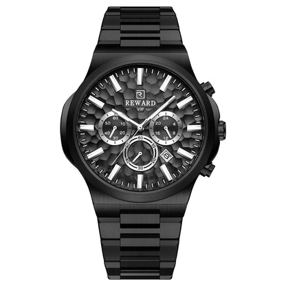 Luminous Waterproof Multifunctional Quartz Mens Watch