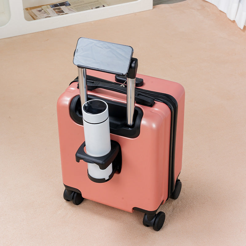 Board-Ready Mini Rolling Travel Suitcase