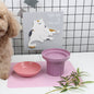 Pet Bowl Bamboo Fiber Three-in-one