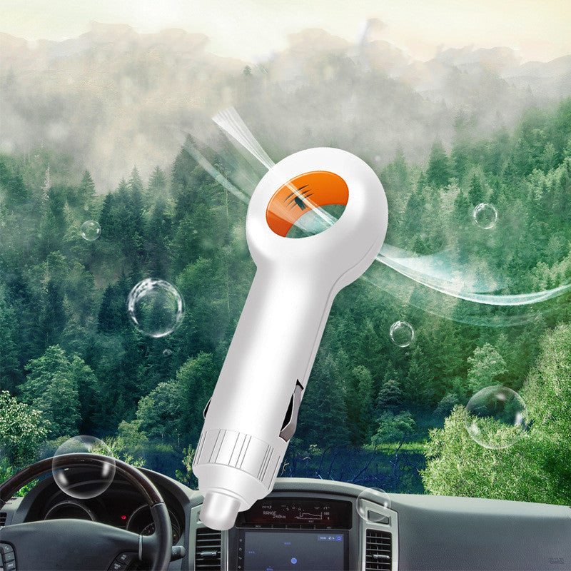Mini Car Negative Ion Air Purifier In Addition To Odor Elimination, Smoke, and Allergen Removal