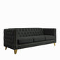 Modern Sofa With Button Tufting, Upholstered Couch For Living Room