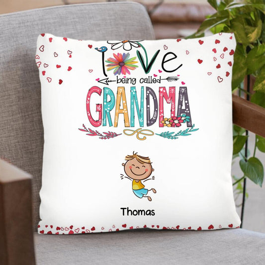 Personalized Blessed To Be Called Nana Pillow Cover/Quilt/Fleece Blanket - Up to 14 Kids - Gift Idea For Nana/Mama/Kids