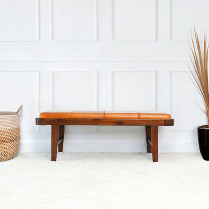 Maddox - Bench - Rustic / Tan