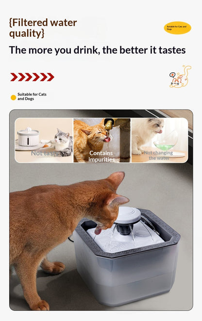Quiet Smart Circulating Detachable Washable Pet Water Fountain