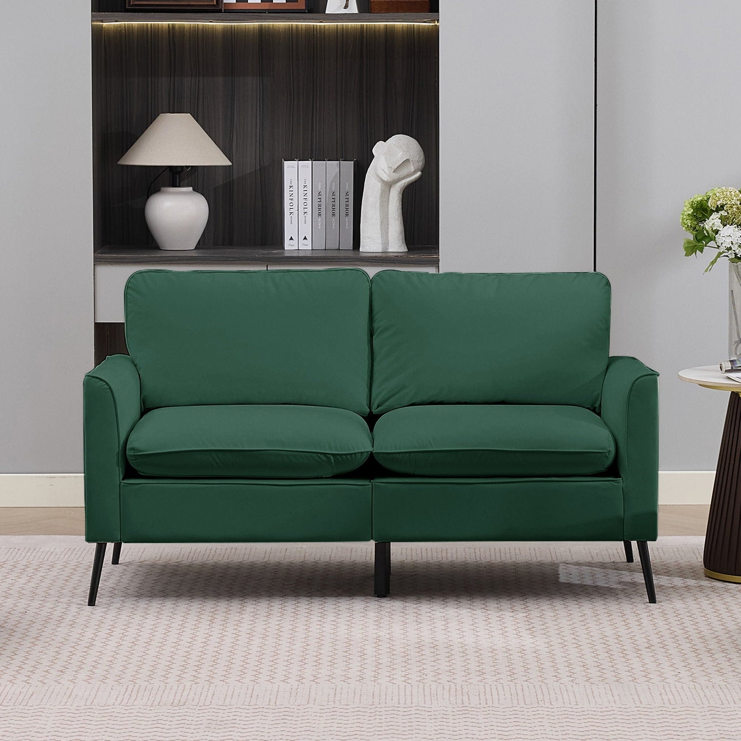 Upholstered Loveseat, For Living Room