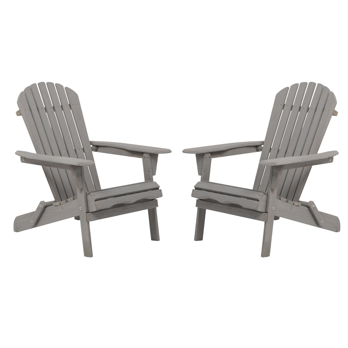 Oversize Outdoor Folding Adirondack Chair, Patio Chair For Garden