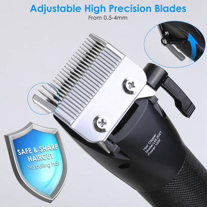 Cordless Clipper Trimmer Set for Men Electric Barber Clipper Hair Cutting Combo Set Beard T Outliner Shaver Trimmers Haircut Grooming Kit