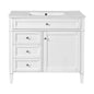 Bathroom Vanity With Top Sink, 2 Drawers And Tip Out Drawer