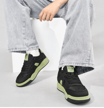 Spring Summer New Arrival Stylish Versatile Low-top Mesh Skate Shoes, Soft Light Breathable Casual Sneakers