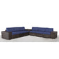 Elegant Outdoor Rattan Wicker 6 Person Seating Group With Cushions