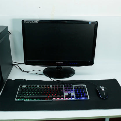 Wired Gaming Keyboard Mouse Set Colorful Rainbow Backlit 104 Keys Gaming Keyboard w/ RGB DPI Adjustable Gaming Mouse
