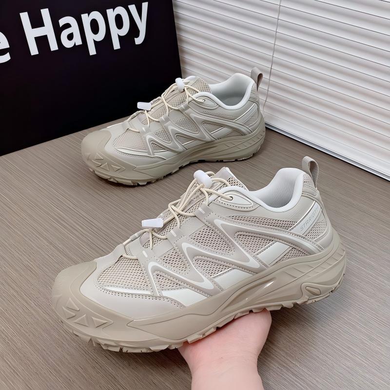 Men's Korean Style Chunky Sneakers, New Summer Trendy Versatile Platform Casual Sports Shoes, Comfort & Wear Resistance