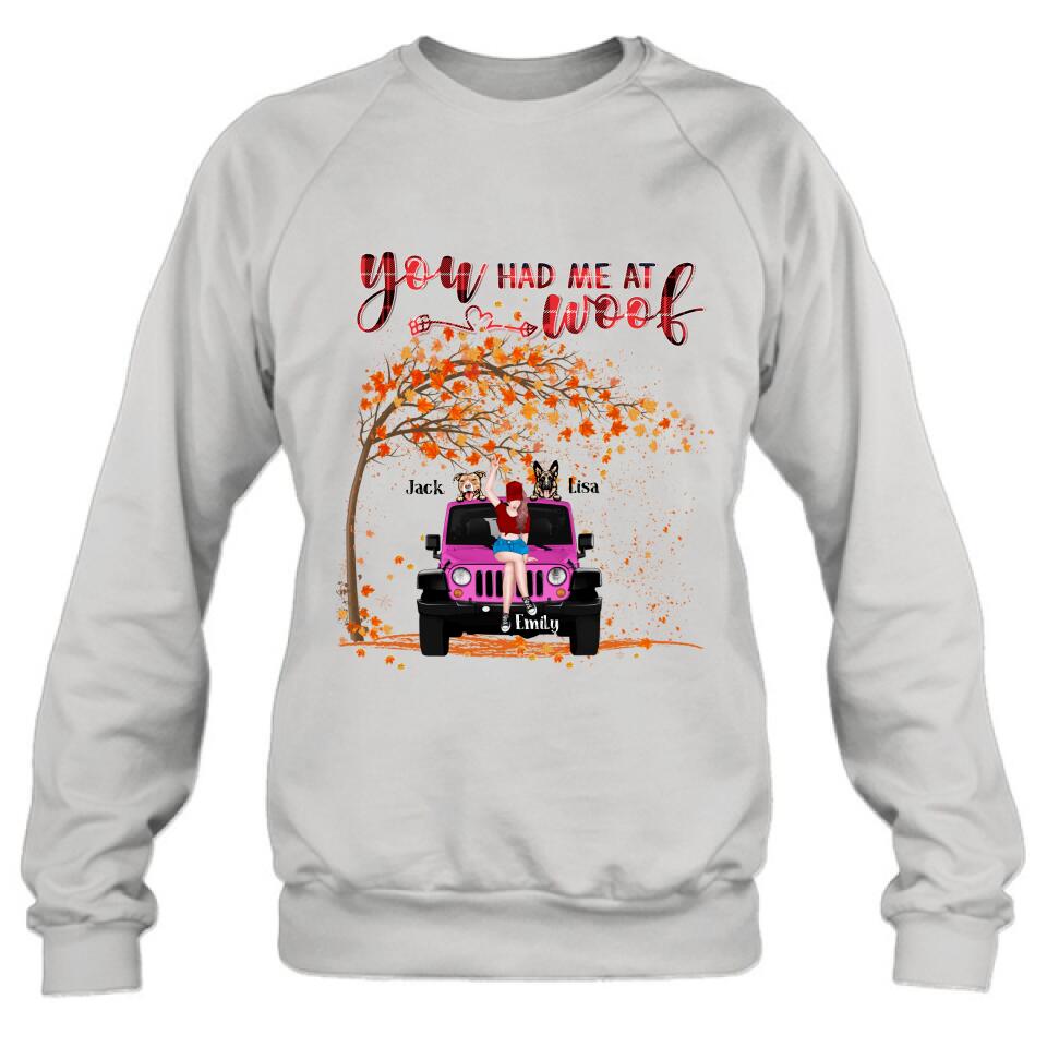 Personalized Off-road, Fall Dog Mom T-shirt - Dog Lover - Rockin' The Dog Mom Life