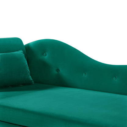 Aijia 60" Velvet Multifunctional Storage Chaise Lounge