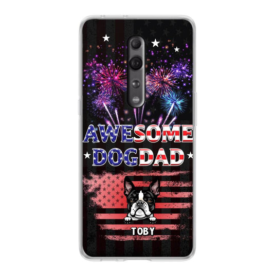 Custom Personalized Dog Dad Phone Case - Gift Idea For Father's Day/Dog Lovers - Up To 6 Dogs - Awesome Dog Dad - Cases For Oppo, Xiaomi & Huawei