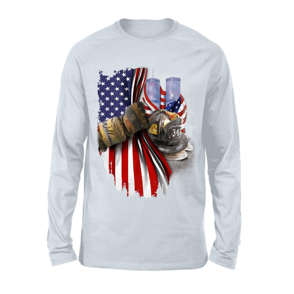 Personalized Fire Fighter Shirt/Hoodie - Gift Idea For 4th Of July Day