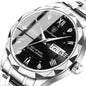 Mens Watch Leather Strap Quartz Movement