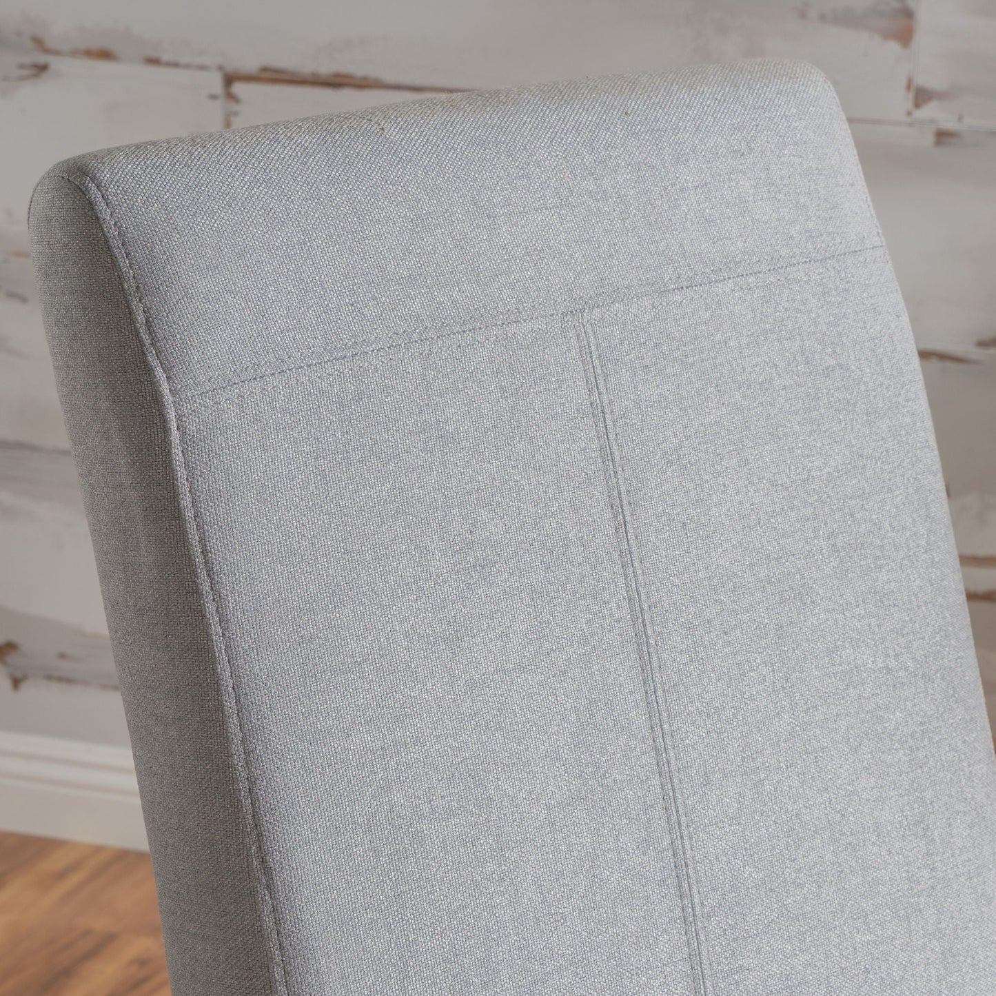 Amaranthine Upholstered Dining Chair With High Back And Wood Legs (Set of 2) - Light Gray