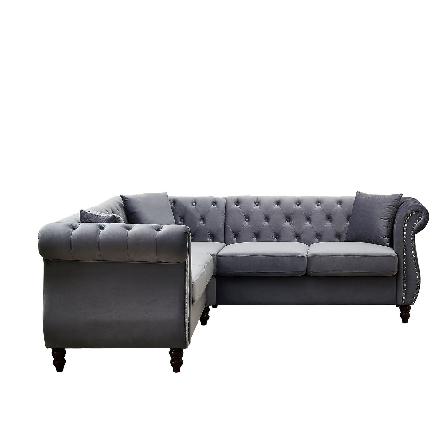 Streamline Modern L-Shaped Corner Sofa