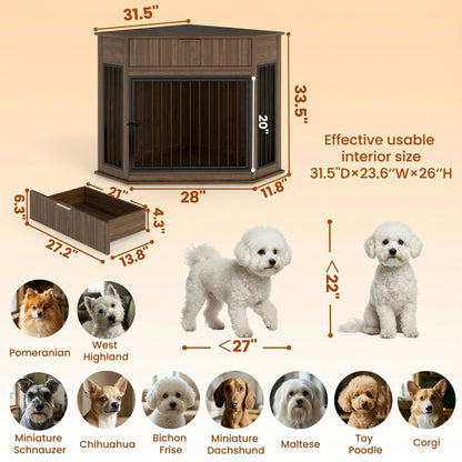 Corner Dog Crate