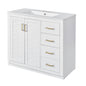 Bathroom Vanity With Sink Combo, Storage Cabinet, Freestanding Set With 3 Drawers & Soft Closing Doors