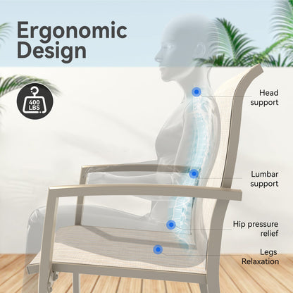 VRSHWO Garden Patio Chairs Set of 2