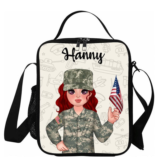 Custom Personalized USA Veteran Bag Sets - Gift Idea For Kids/ Military Gift