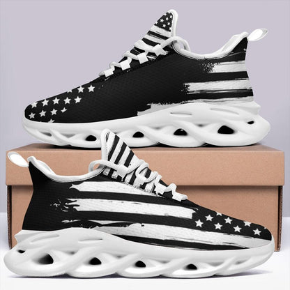 MaxSoul-B03005 Custom Max Soul American Flag, USA Flag Sneakers Max Soul, Shoes, Printed Shoes
