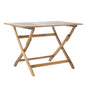 Blissique Outdoor Foldable Wood Dining Table With Slat Design