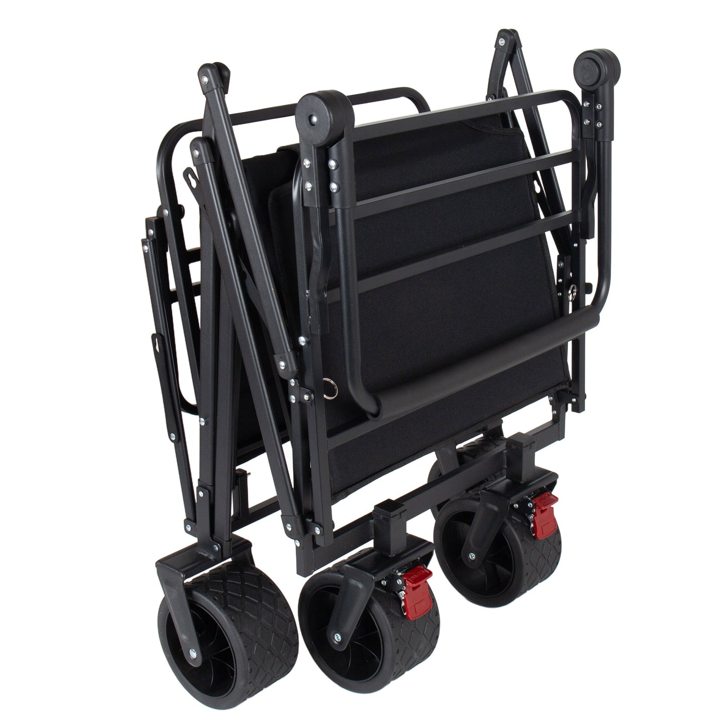 2-in-1 Multifunctional Folding Wagon Cart and Convertible Beach Chair