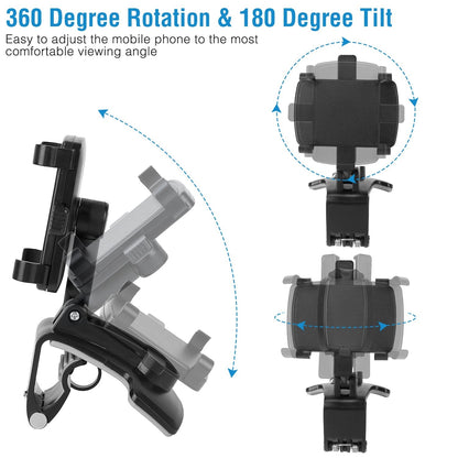 Car Dashboard Phone Bracket Stand Car Phone Holder Non-slip 360¡Rotation Dashboard Phone Clamp Suitable For 3-7in Cell Phone