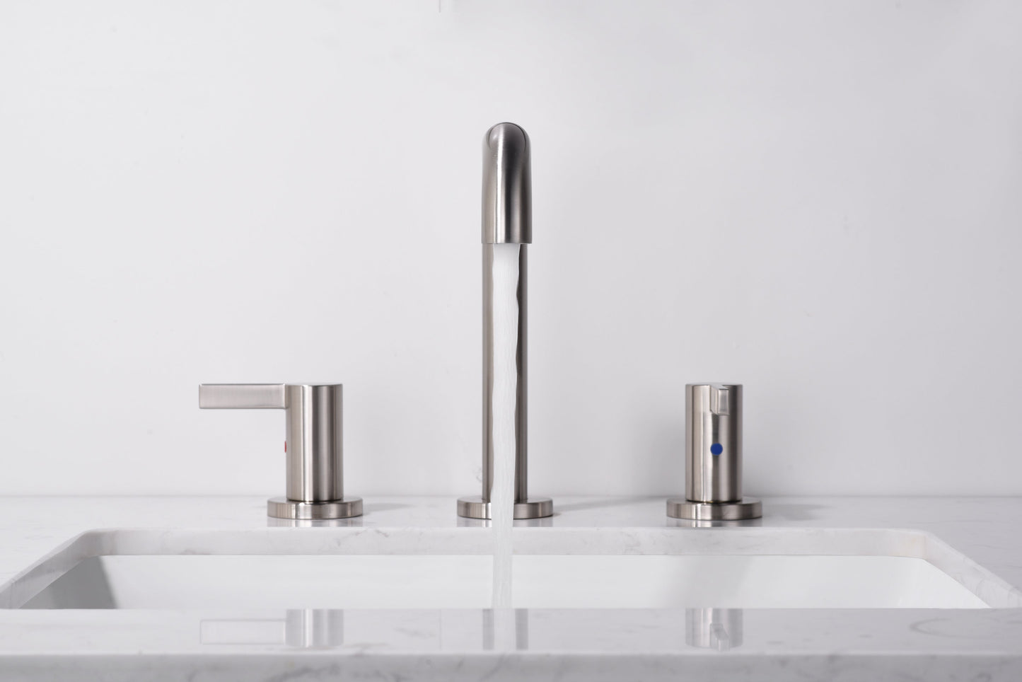 Bathroom Faucet For Bathroom Sink With Two Handles, Pop Up Drain And Supply Lines