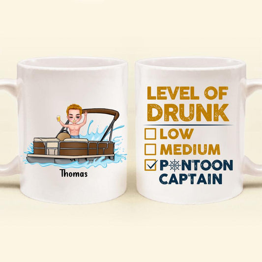 Personalized Pontoon Captain Coffee Mug - Pontoon Captain Just Like A Normal Captain Only More Drunker