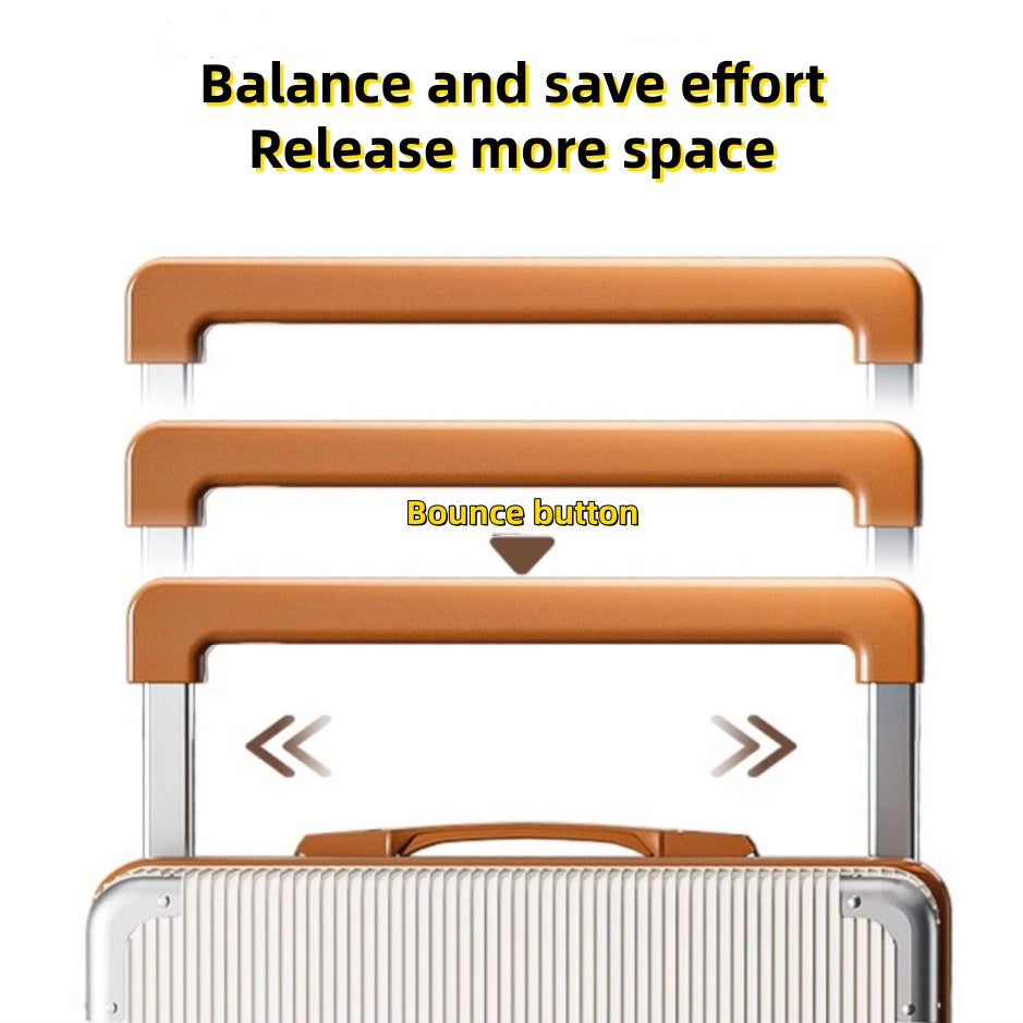 20 Inch 24 Inch Wide Handle Luggage, Silent Rotating Wheel Travel Luggage, Durable Password Lock Carry On Luggage