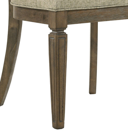 Parfield 7 Pieces Dining Room Set - Light Brown / Oak